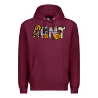 Burgundy aunt Premium Hoodie - OliviaCreatesArt