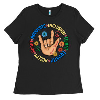 Advocate Inclusion Equity Equality Accept Adapt Ladies Tee | Teevron