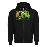 Black LPN Licensed Practical Nurse St. Patrick's Day Zipper Hoodie - CowGirlArtShop