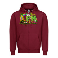 Burgundy LPN Licensed Practical Nurse St. Patrick's Day Zipper Hoodie - CowGirlArtShop