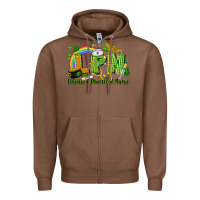 Chestnut LPN Licensed Practical Nurse St. Patrick's Day Zipper Hoodie - CowGirlArtShop