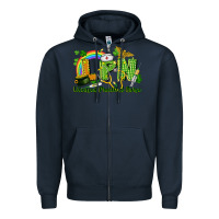 Navy LPN Licensed Practical Nurse St. Patrick's Day Zipper Hoodie - CowGirlArtShop