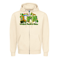 Sandshell LPN Licensed Practical Nurse St. Patrick's Day Zipper Hoodie - CowGirlArtShop