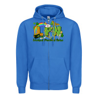 True Royal LPN Licensed Practical Nurse St. Patrick's Day Zipper Hoodie - CowGirlArtShop