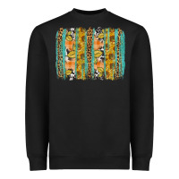 Black Fall sunflower brushstrokes Heavyweight Sweatshirt - NancyCooperArtShop