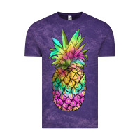 Cloud Purple tie dye pineapple Vintage Tee - JahusDesignShop