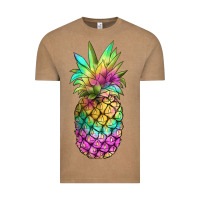 Vintage Coffee tie dye pineapple Vintage Tee - JahusDesignShop