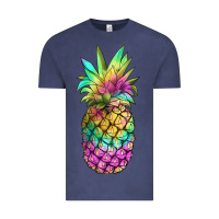 Vintage Denim tie dye pineapple Vintage Tee - JahusDesignShop