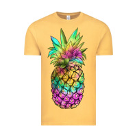 Vintage Mustard tie dye pineapple Vintage Tee - JahusDesignShop