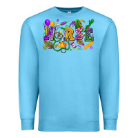 Ocean Blue nurse mardi gras Premium Sweatshirt - FaDigitalArtStudio