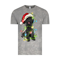 Cloud Rock christmas black poodles dog Vintage Tee - LillyAllenDesigns