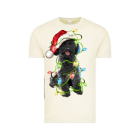Vintage Arctic christmas black poodles dog Vintage Tee - LillyAllenDesigns