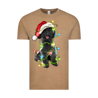 Vintage Coffee christmas black poodles dog Vintage Tee - LillyAllenDesigns