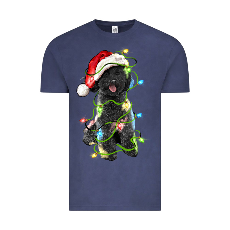 Christmas Black Poodles Dog Vintage Tee by LillyAllenDesigns | Teevron