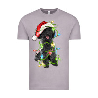 Vintage Zinc christmas black poodles dog Vintage Tee - LillyAllenDesigns