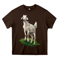 Chocolate Brown Kiko Goat Heavy Core Tee - LillyAllenDesigns