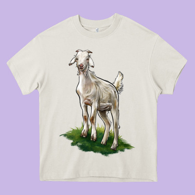 Kiko Goat Heavy Core Tee Designed By Lillyallendesigns