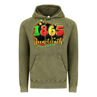 Vintage Olive 1865 juneteenth Vintage Hoodie - LillyAllenDesigns