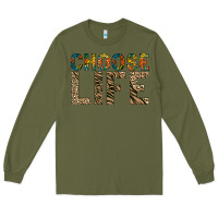 Army Green Choose life Long Sleeve Tee - Bettercallsaul