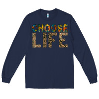 Navy Choose life Long Sleeve Tee - Bettercallsaul