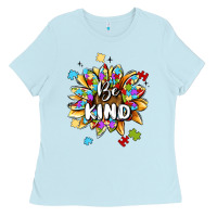 Baby Blue be kind Ladies Tee - MaliasSmallBusiness