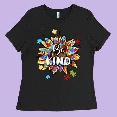 Be Kind Ladies Tee Designed By Maliassmallbusiness
