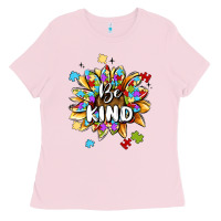 Bubblegum Pink be kind Ladies Tee - MaliasSmallBusiness
