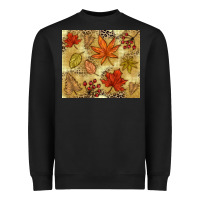 Black Fall leaves Heavyweight Sweatshirt - NancyCooperArtShop