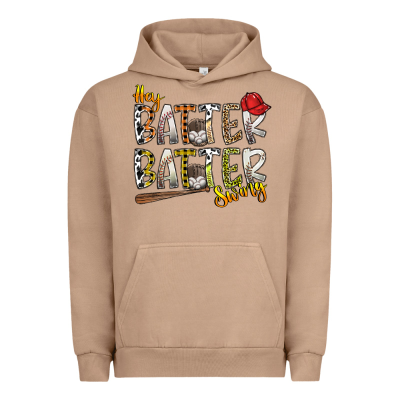 Hey Batter Batter Swing Urban Hoodie by SublimationCraftShop | Teevron