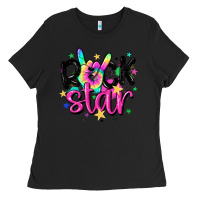 Black rock star Ladies Tee - MaliasSmallBusiness