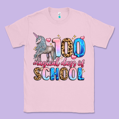 100 Magical Days Of School Classic Tee Designed By Lillyallendesigns