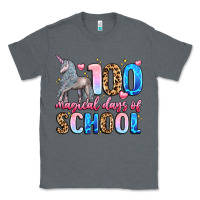 Charcoal Heather 100 magical days of school Classic Tee - LillyAllenDesigns