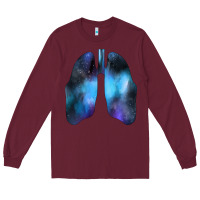Burgundy white lungs Long Sleeve Tee - Bettercallsaul