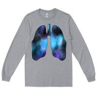 Heather Grey white lungs Long Sleeve Tee - Bettercallsaul