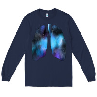 Navy white lungs Long Sleeve Tee - Bettercallsaul