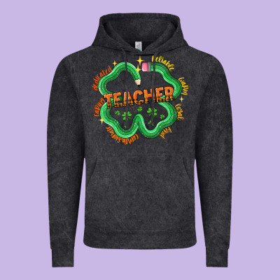 Teacher St Patricks Day Vintage Hoodie Designed By Lillyallendesigns