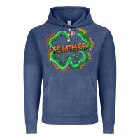 Vintage Denim teacher st patricks day Vintage Hoodie - LillyAllenDesigns