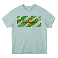 Arona leopar and cowhide with cheers Heavy Core Tee - AdoDesignShop