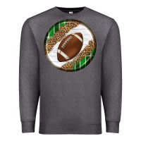 Charcoal Heather American Football Round Carrings 2 Premium Sweatshirt - BundleAndBundleShop