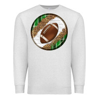 Oatmeal Heather American Football Round Carrings 2 Premium Sweatshirt - BundleAndBundleShop