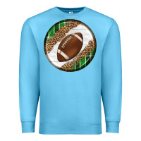 Ocean Blue American Football Round Carrings 2 Premium Sweatshirt - BundleAndBundleShop