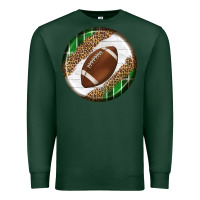 Sports Green American Football Round Carrings 2 Premium Sweatshirt - BundleAndBundleShop