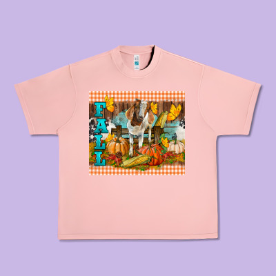 Fall With Baby Goat Urban Heavy Tee Designed By Lillyallendesigns