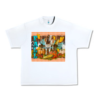White fall with baby goat Urban Heavy Tee - LillyAllenDesigns