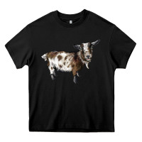 Black Nigerian Dwarf Goat Heavy Core Tee - LillyAllenDesigns