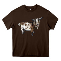 Chocolate Brown Nigerian Dwarf Goat Heavy Core Tee - LillyAllenDesigns