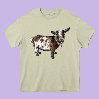 Nigerian Dwarf Goat Heavy Core Tee Designed By Lillyallendesigns