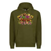 Army Green Nacho average mama Premium Hoodie - FaDigitalArtStudio