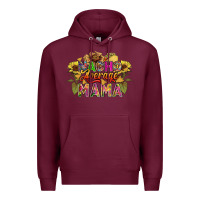 Burgundy Nacho average mama Premium Hoodie - FaDigitalArtStudio