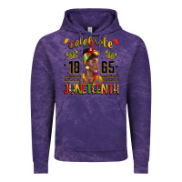 Cloud Purple celebrate 1865 juneteenth with black woman Vintage Hoodie - LillyAllenDesigns